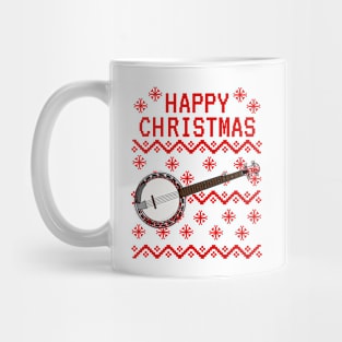 Banjo Ugly Christmas Banjoist Folk Musician Mug